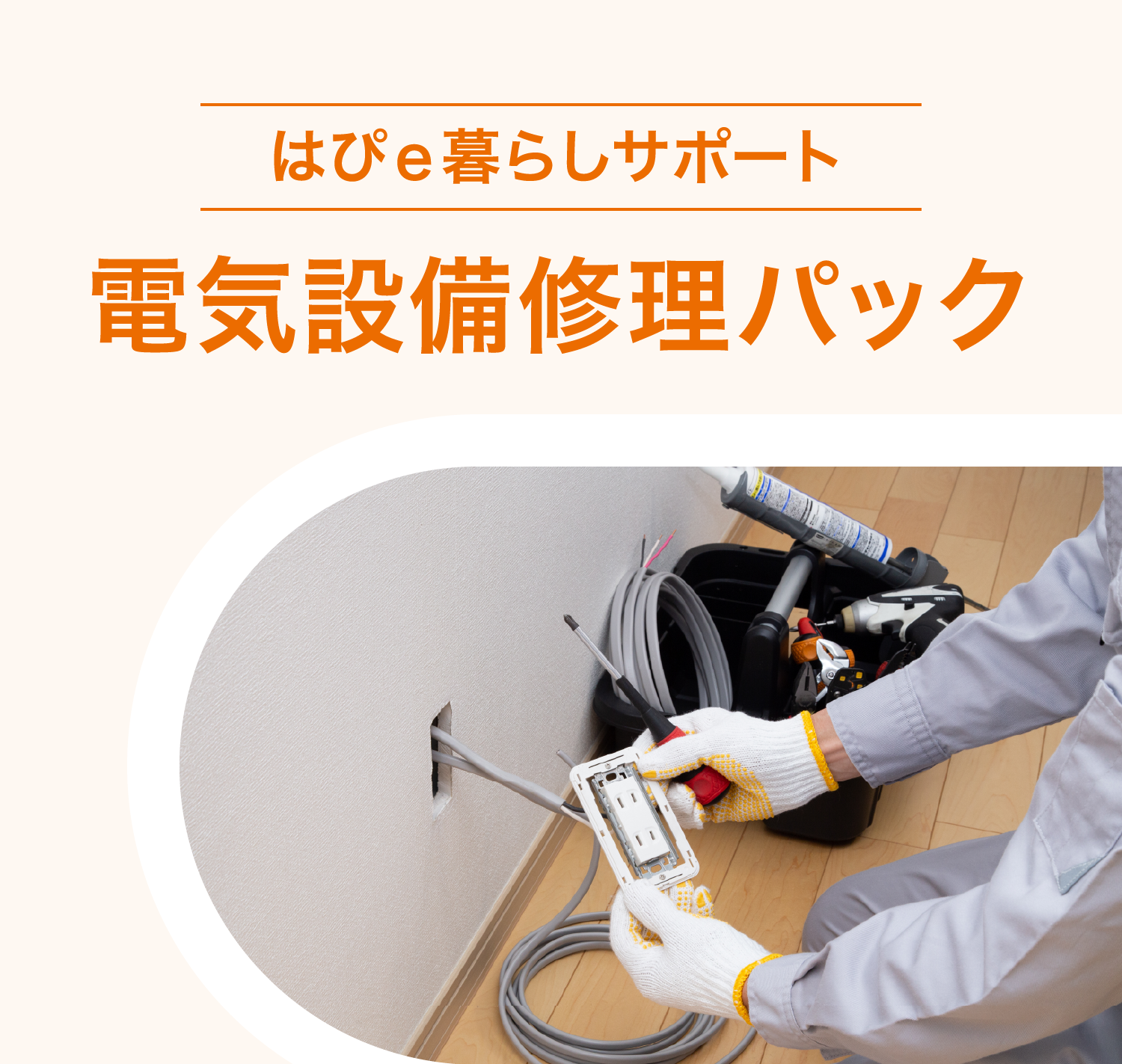 はぴｅ暮らしサポート 電気設備修理パック